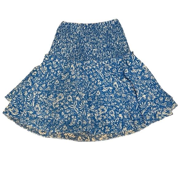 Avec Les Filles Dresses & Skirts - Avec Les Filles Daphne Blue Ruffle Mini Skirt S NWT